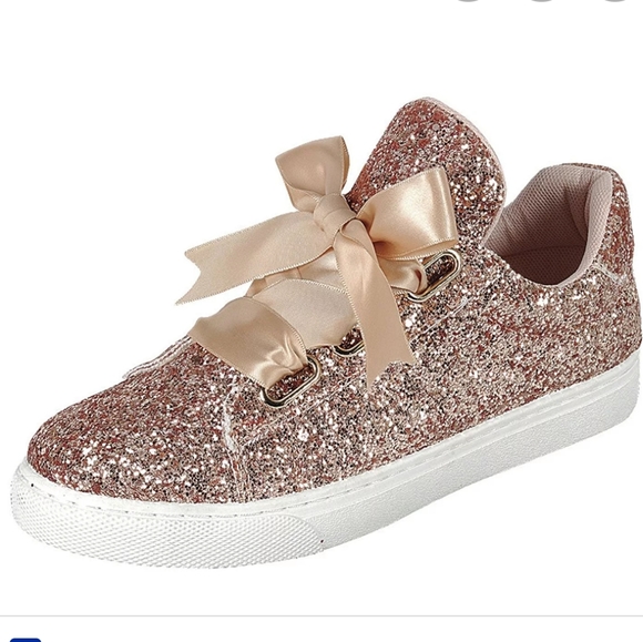 Forever Link Shoes - 👑 Forever Link Gold Glitter Sneakers 👑